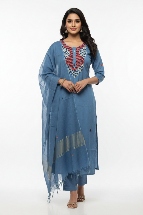 Mul Cotton 3pcs Suit